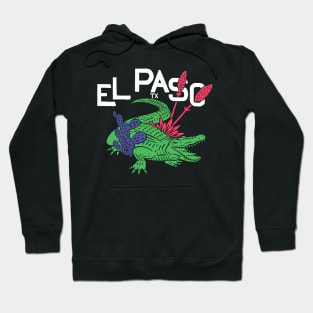 El Paso Alligator w/ text (color) Hoodie